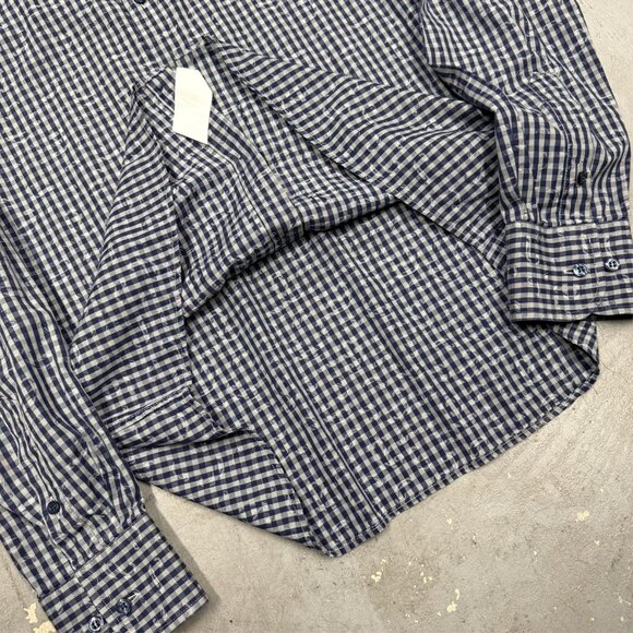 ETRO Milano Dress Shirt Check / Paisley Made in Italy Cotton 15 1/2 Medium - Picture 7 of 8